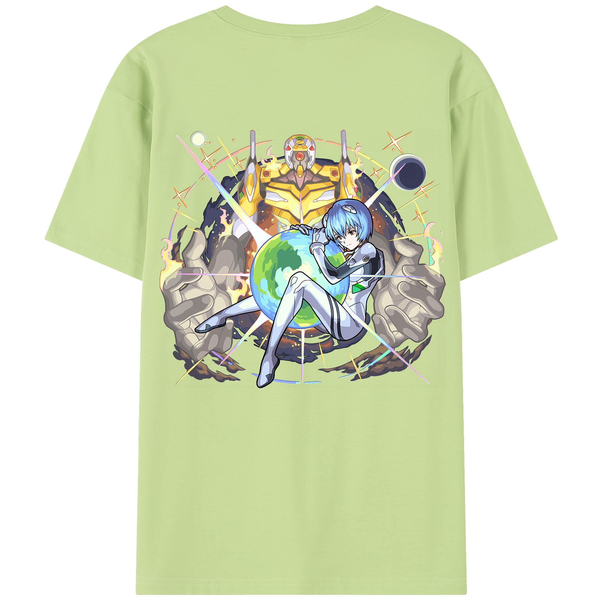（画像用） EVA 新世紀エヴァンゲリオン 綿100％半袖Tシャツ（背面プリント）